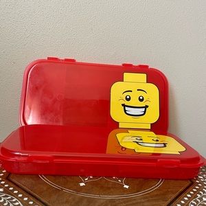 LEGO Mini Figure Plastic Storage Case Container Set Of 2